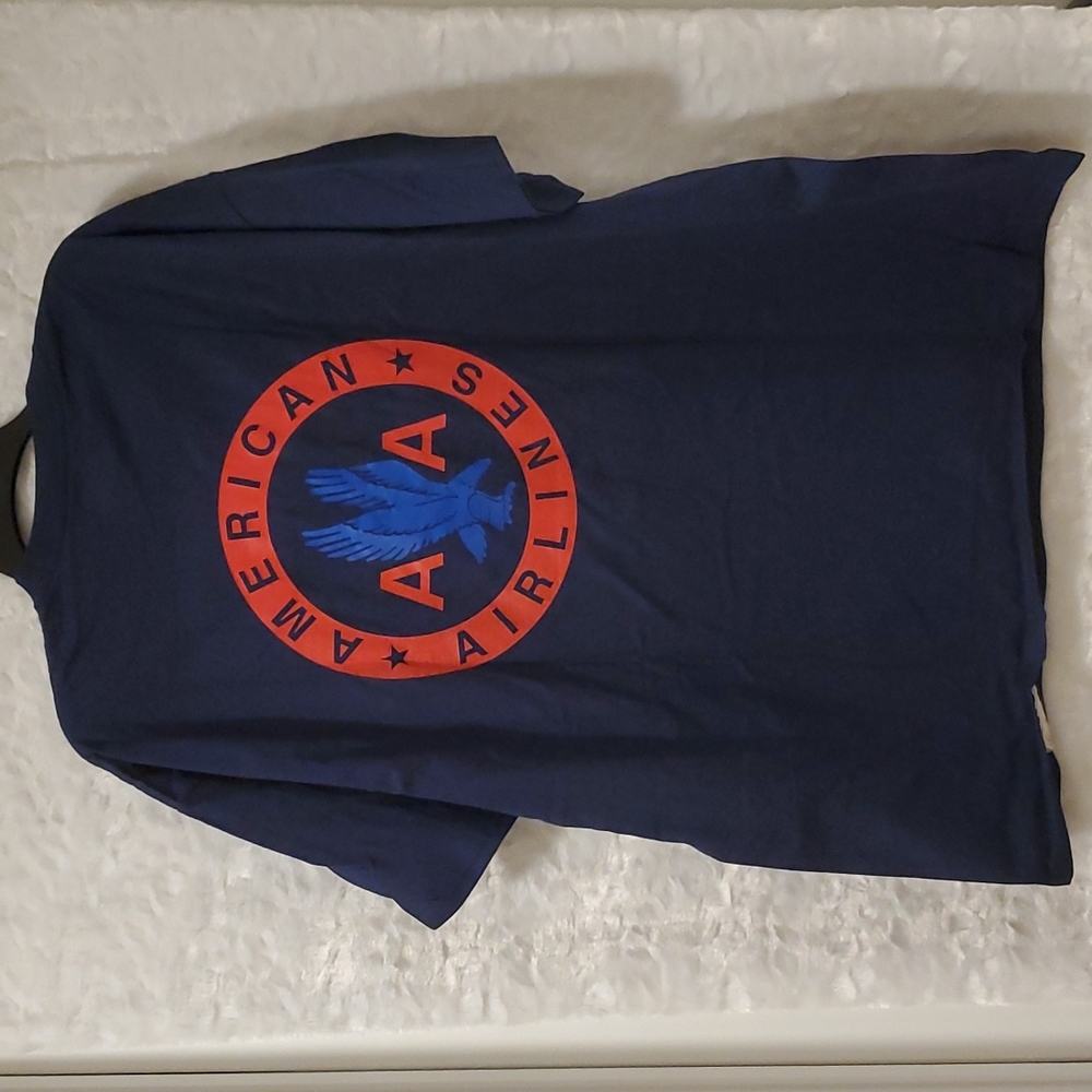 Legacy American Airlines logo navy short sleeve graphic tee NWOT 2XL